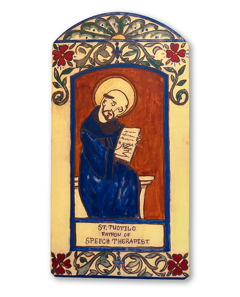 #167 St. Tuotilo - Speech Therapists – Lynn Garlick Retablos