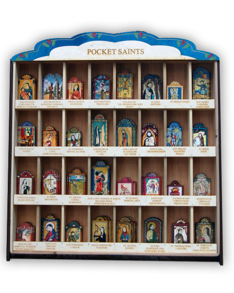 #S032P Painted Display Box - Pocket Saints