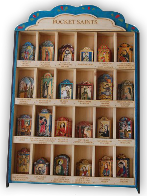 #S024P Painted Display Box - Pocket Saints