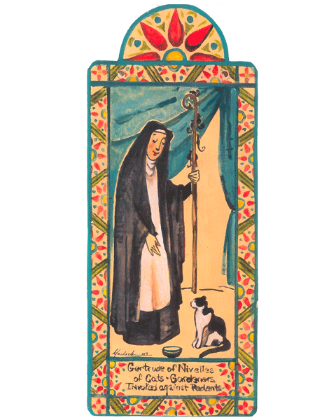 #063 St. Gertrude of Nevilles - Cats & Against Rodents