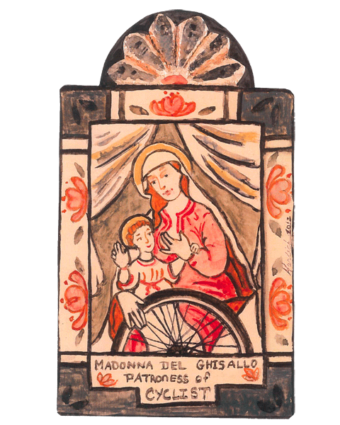 #108 Madonna del Ghisallo - Cyclists