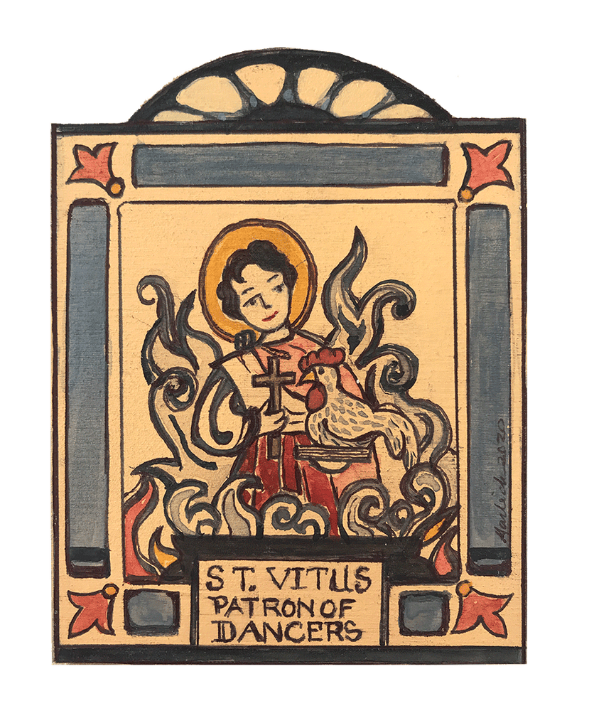 150 Saint Vitus Patron Saint of Dancers Lynn Garlick Retablos